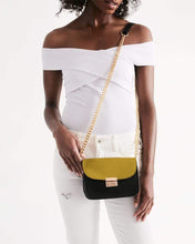Load image into Gallery viewer, Gold Conquer From Within Small Shoulder Bag | Made For Greatness | Social Justice Apparel
