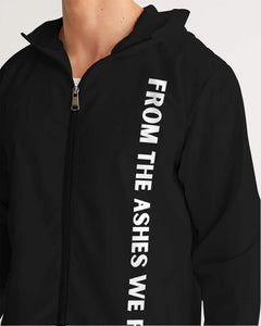 From The Ashes We Rise Men's Windbreaker | Made For Greatness | Social Justice Apparel