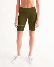 Load image into Gallery viewer, Mis Ancestros Women&#39;s Mid-Rise Bike Shorts | Made For Greatness | Social Justice Apparel