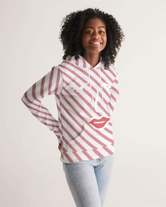 Pink stripes Women's Hoodie | Made For Greatness | Social Justice Apparel