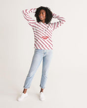 Load image into Gallery viewer, Pink stripes Women&#39;s Hoodie | Made For Greatness | Social Justice Apparel