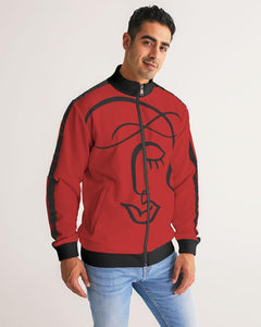 Rose Petal Beauty Stripe-Sleeve Track Jacket | Made For Greatness | Social Justice Apparel