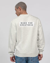 Load image into Gallery viewer, MyVoiceMyFight Sweatshirt Made For Greatness Unisex Tan Crewneck Sweatshirt