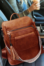 Load image into Gallery viewer, MyVoiceMyFight Accessories Tassel Retro Brown Backpack