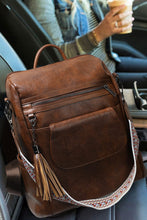 Load image into Gallery viewer, MyVoiceMyFight Accessories Tassel Retro Brown Backpack